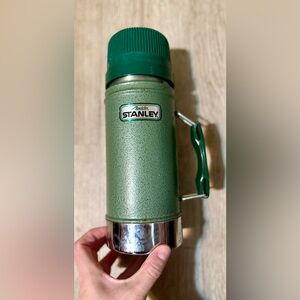 Vintage Stanley Aladdin Thermos 24 Oz A-1350B Wide Mouth Green